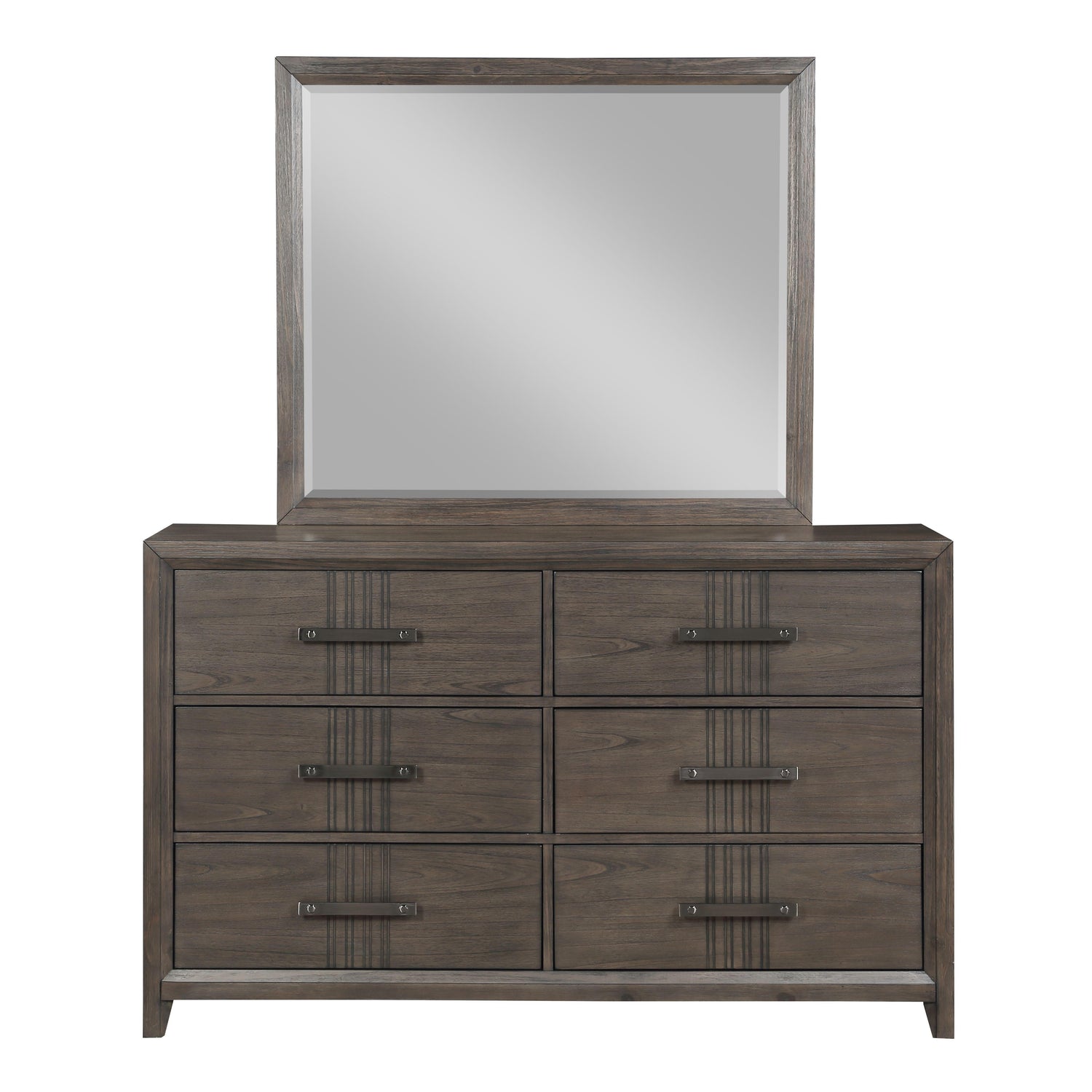 LANDON MIRROR-WALNUT