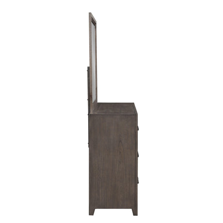 LANDON MIRROR-WALNUT - galleria furniture outlet