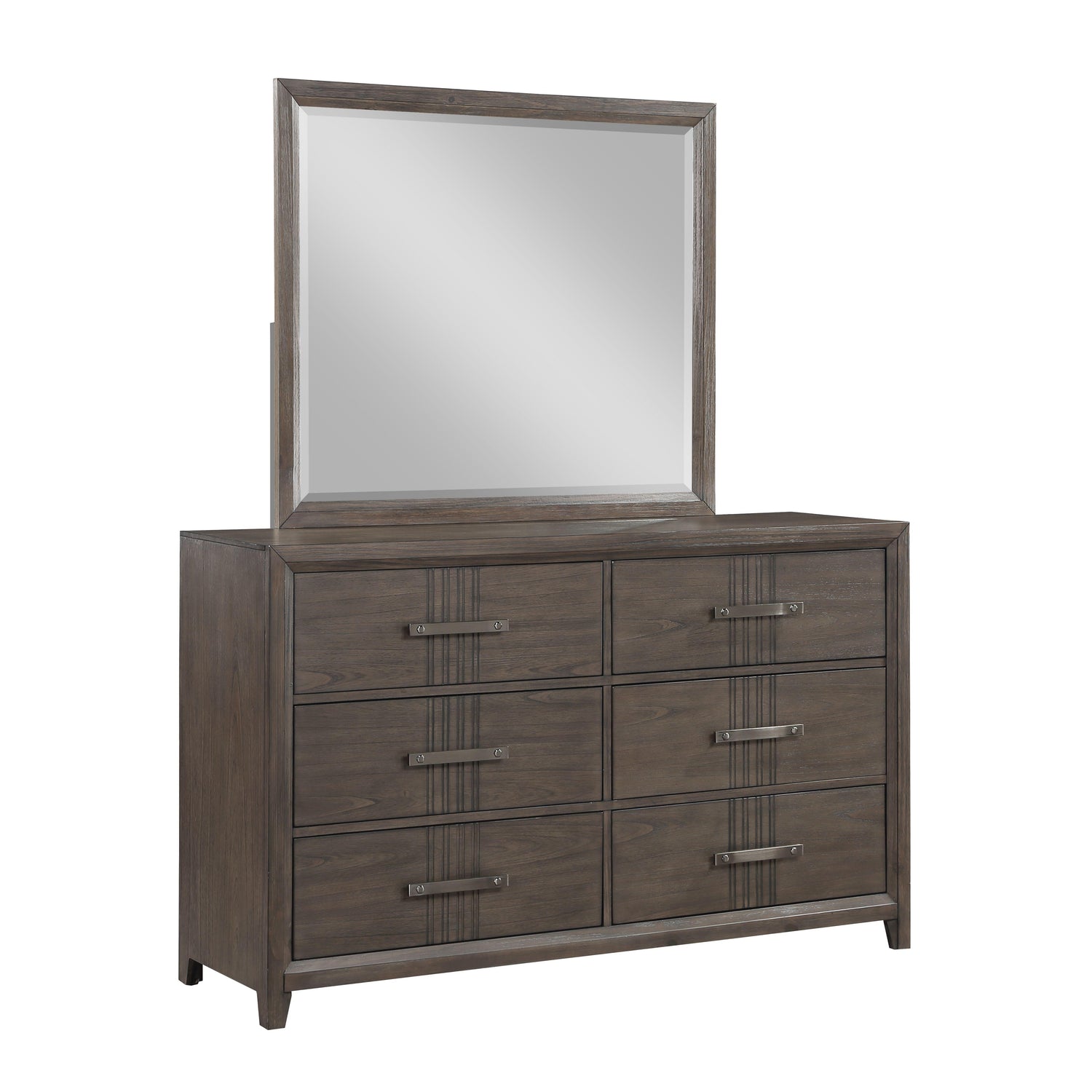LANDON MIRROR-WALNUT