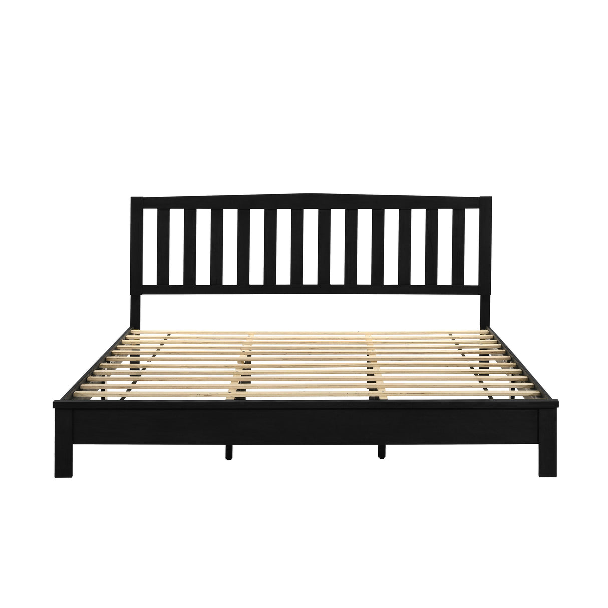 LEO 5/0 Q SLAT BED-HB/FB/RAILS-BLACK