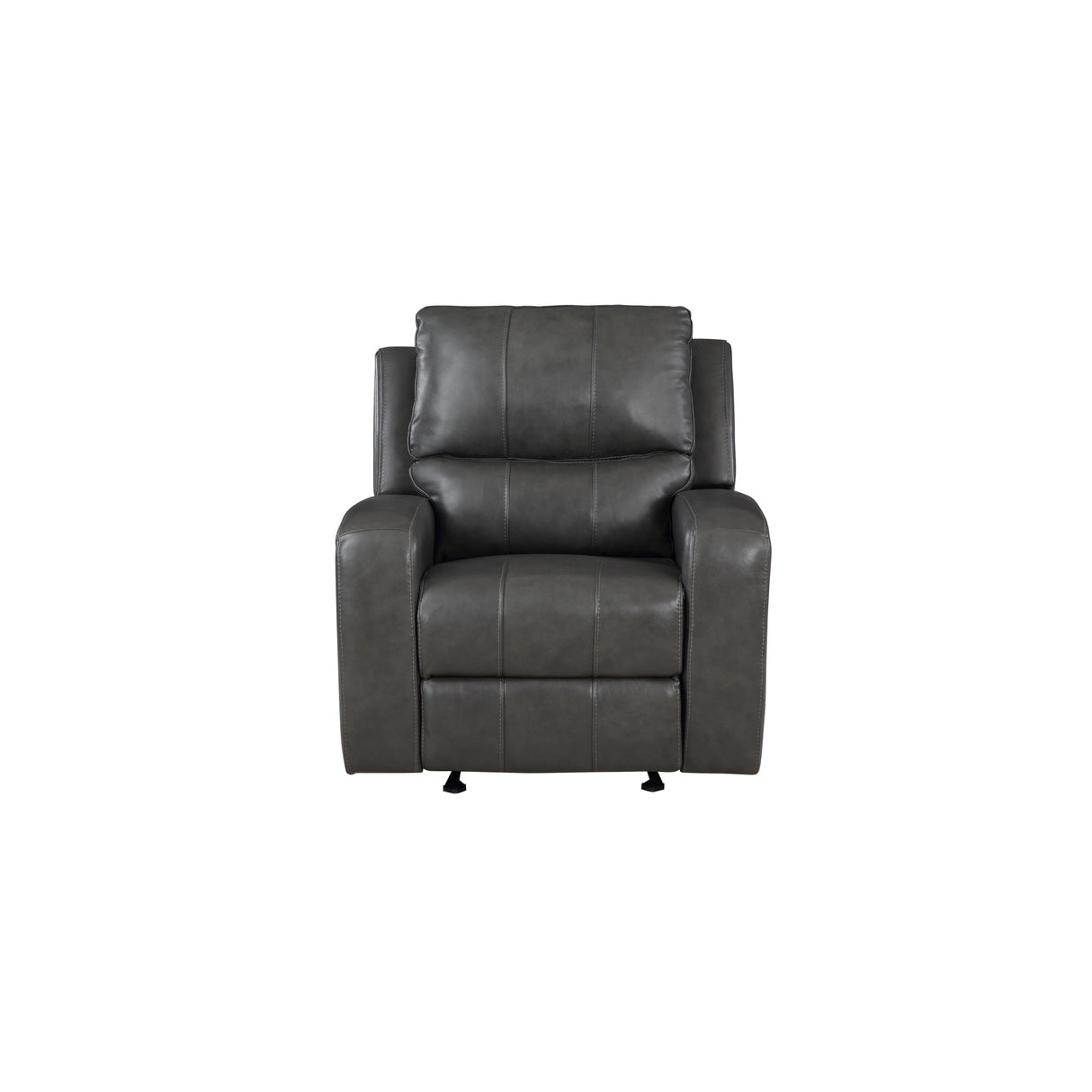 LINTON LEATHER GLIDER RECLINER W/ PWR FR-GRAY