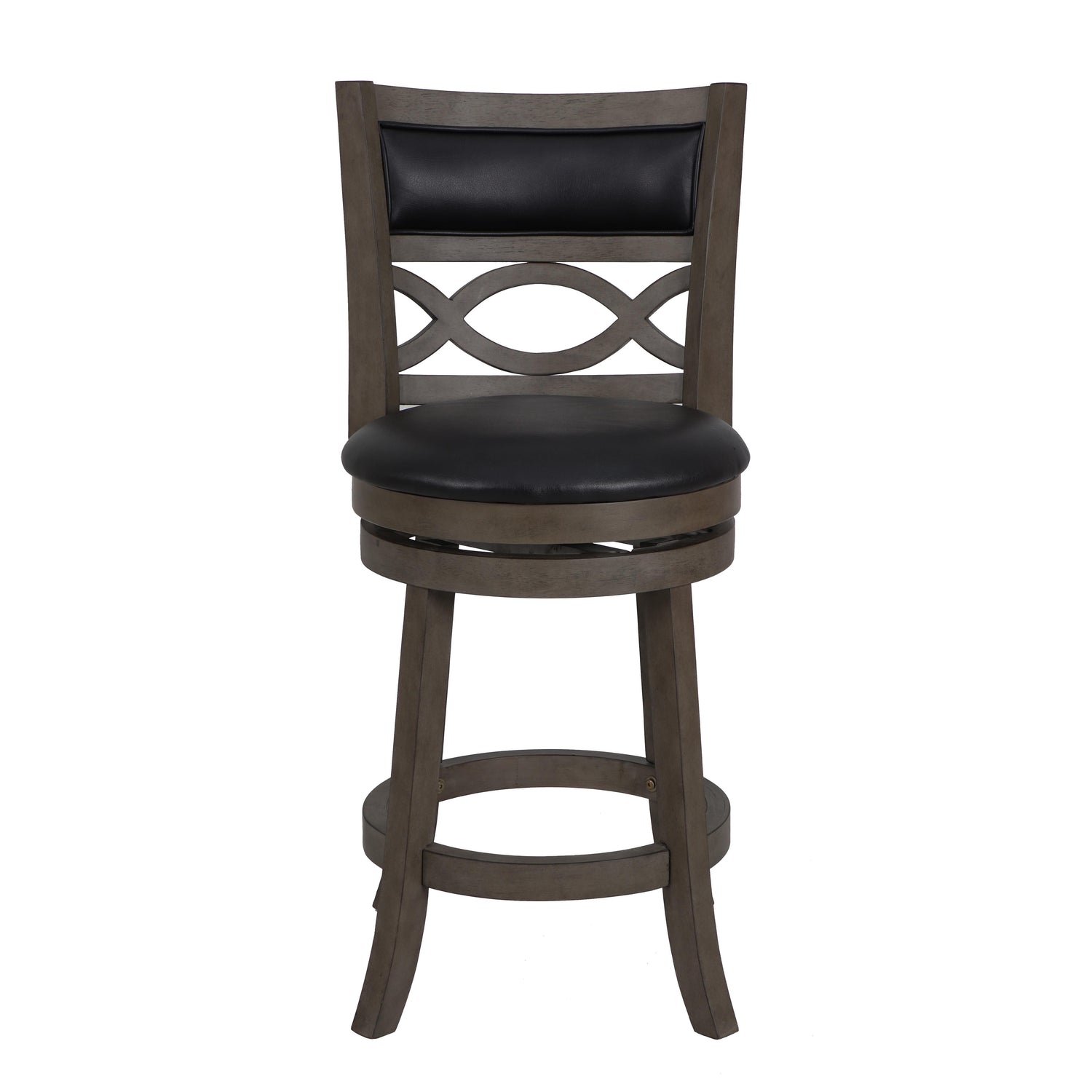 MANCHESTER 24" COUNTER STOOL-ANT GRAY W/PU SEAT