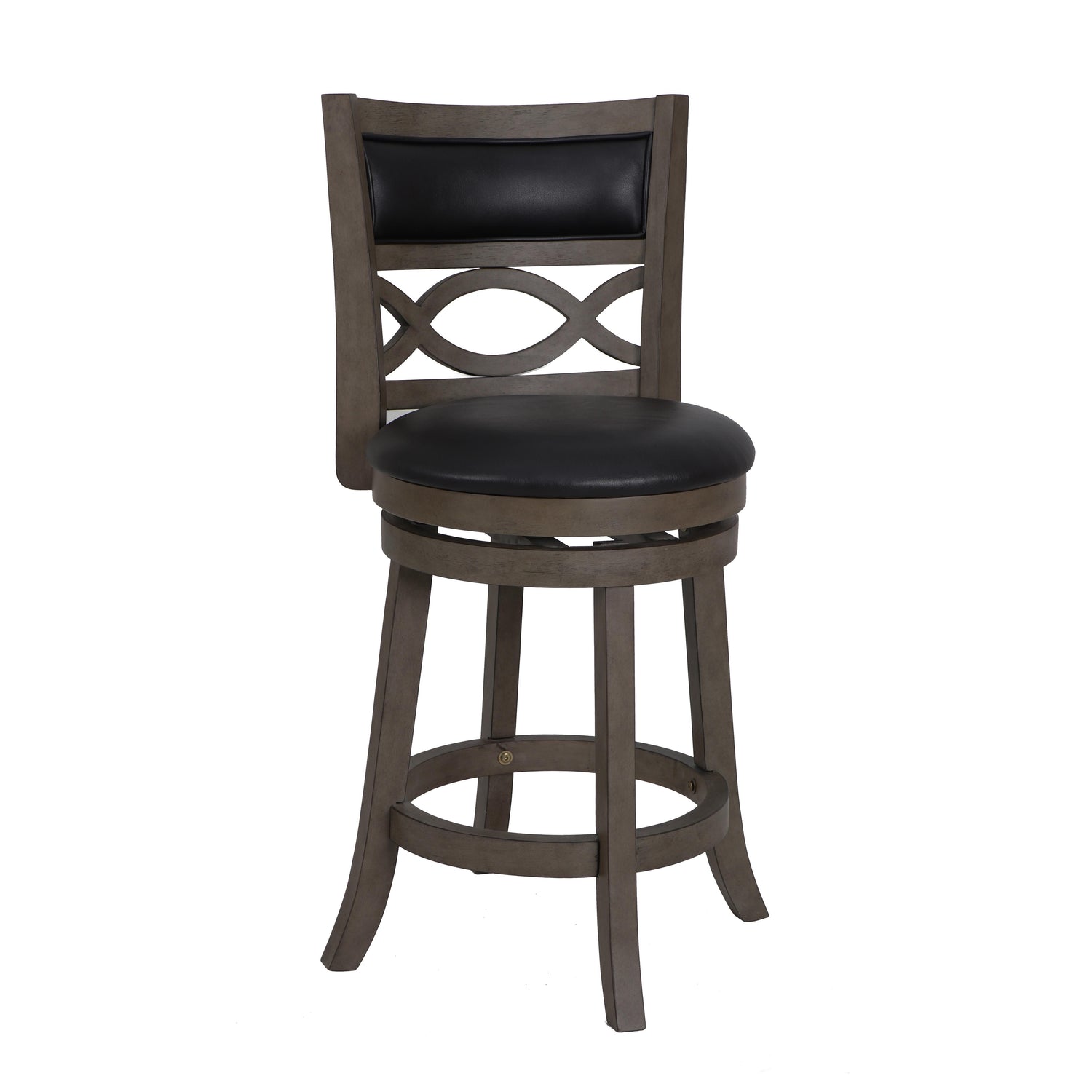 MANCHESTER 24" COUNTER STOOL-ANT GRAY W/PU SEAT