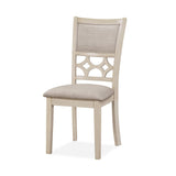 MITCHELL 5 PC DINING SET-TWO TONE BISQUE/BROWN