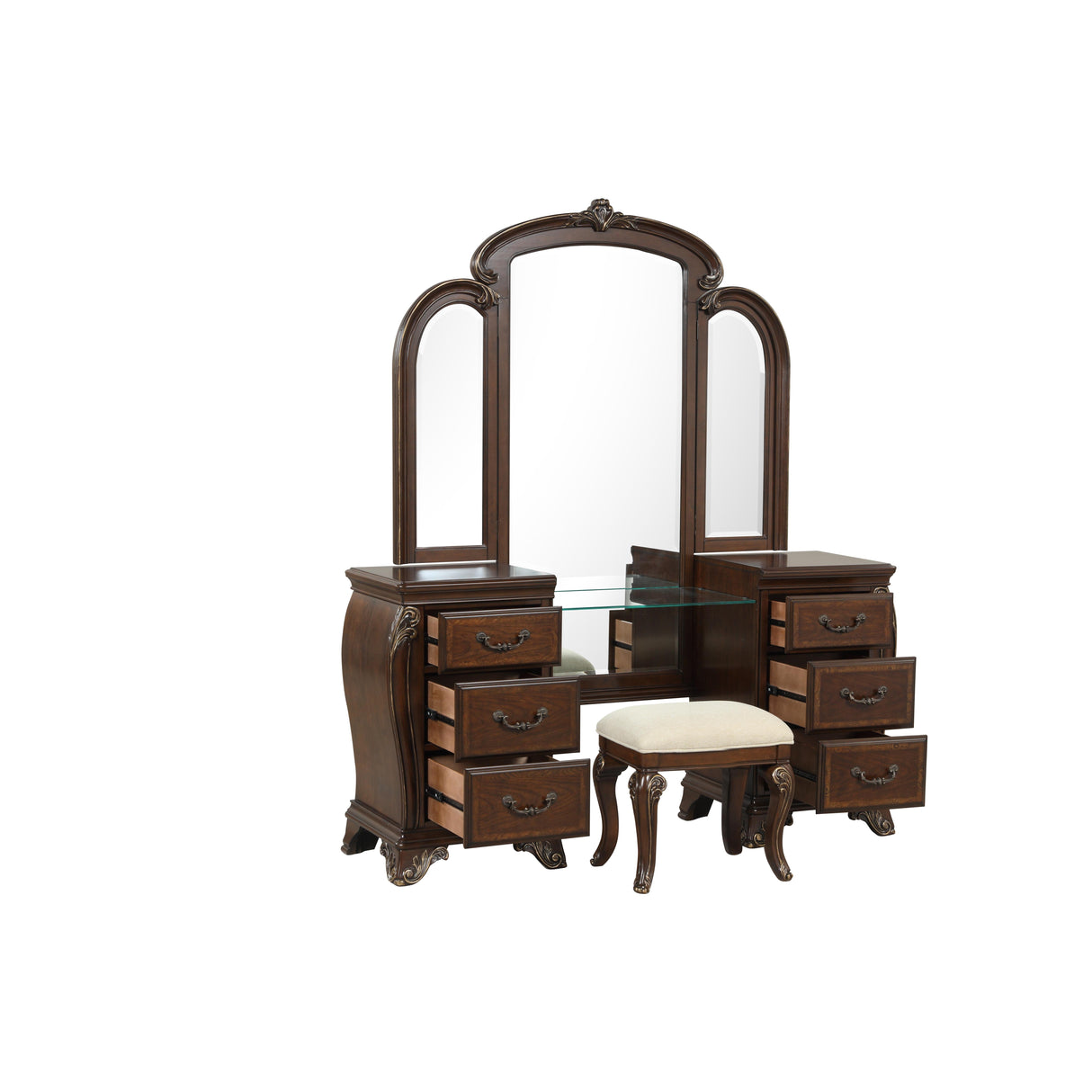 MONTECITO VANITY MIRROR - CHERRY