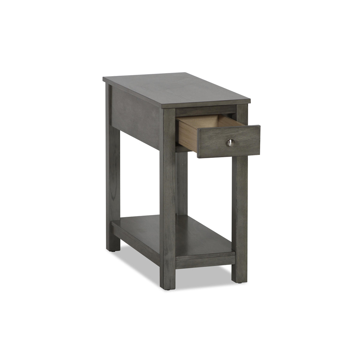 NOAH END TABLE WITH DRAWER-GRAY