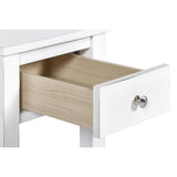 NOAH END TABLE WITH DRAWER-WHITE
