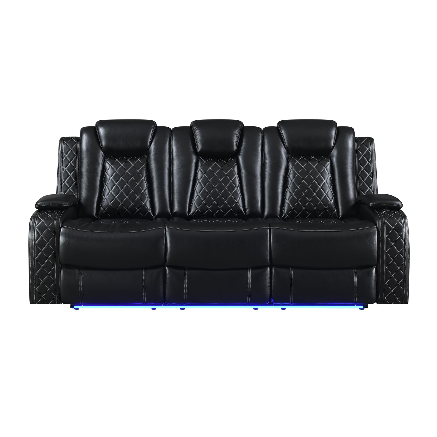 ORION SOFA W/ PWR FR & HR-BLACK