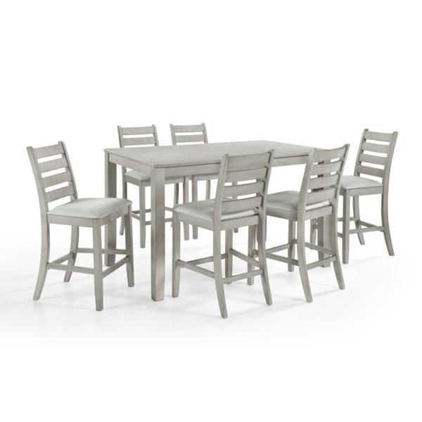 PASCAL LADDERBACK COUNTER CHAIR (2 Per Carton)-DRIFTWOOD