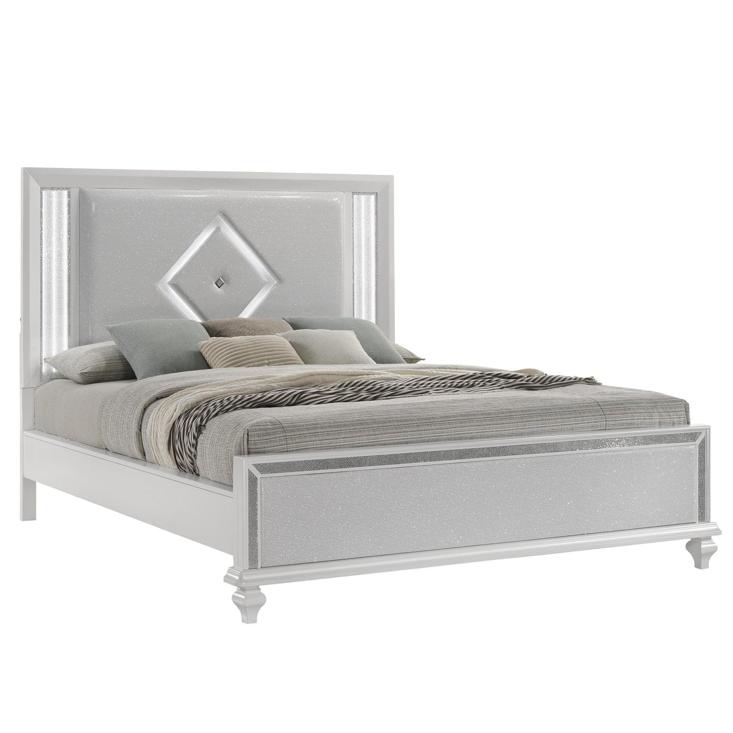 STARDUST Eastern King-California King K FOOTBOARD & SLATS-WHITE