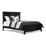 TAMARACK Eastern King-California King EK/WK HEADBOARD, FOOTBOARD & SLATS- BLACK