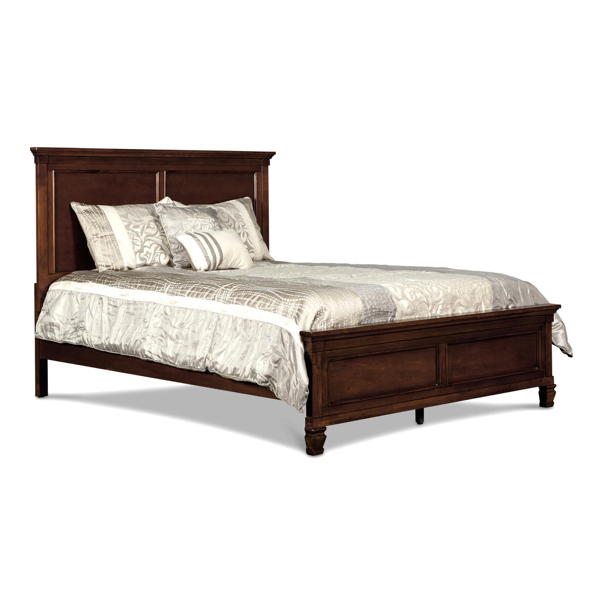 TAMARACK Eastern King-California King EK HEADBOARD, FOOTBOARD & SLATS- BRN CHERRY