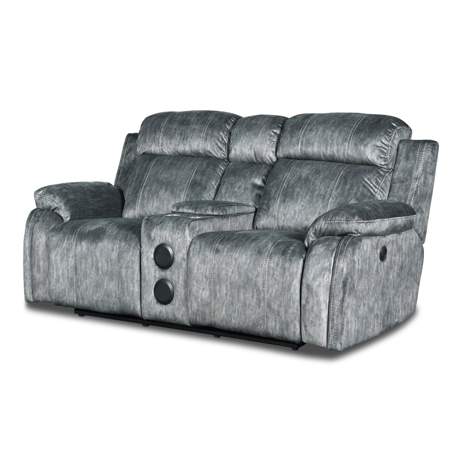 TANGO CONSOLE LOVESEAT W/SPEAKER & PWR FR-SHADOW
