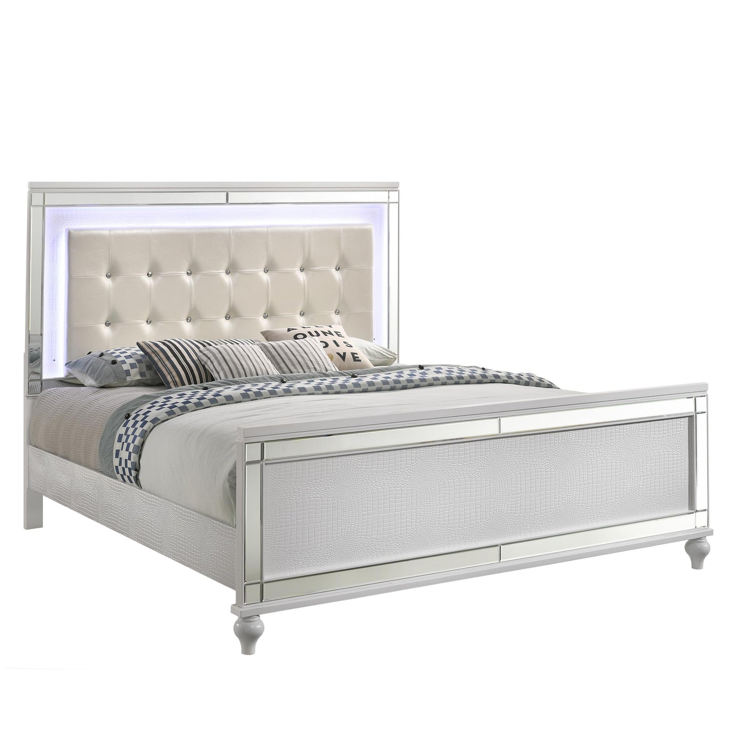 VALENTINO California King WK SIDE RAILS-WHITE