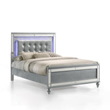 VALENTINO Eastern King-California King K LIGHTED HEADBOARD-SILVER