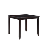 GIA 5PC 42" SQUARE COUNTER TABLE & 4 CHAIRS-EBONY
