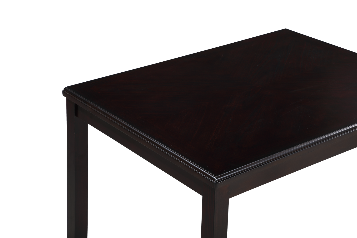 GIA 5PC 48" RECT. DINING TABLE & 4 CHAIRS-EBONY