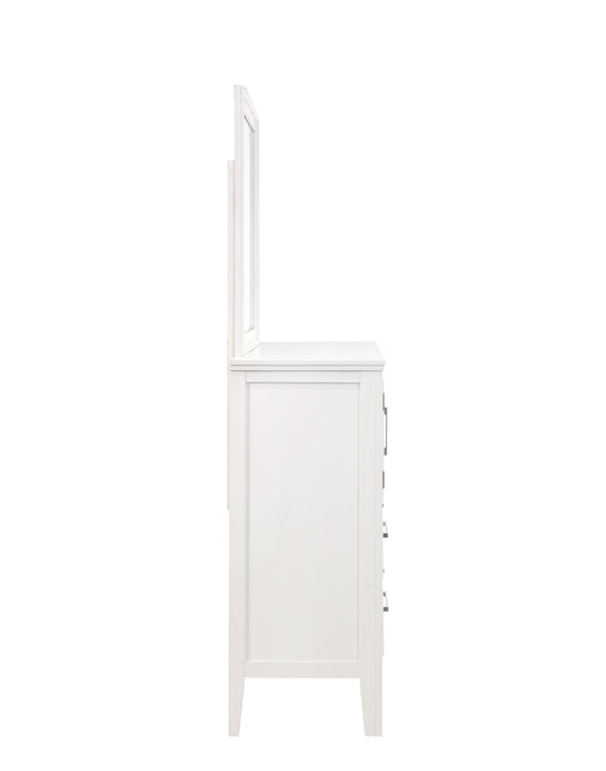 ANDOVER 60" DRESSER W/DOORS-WHITE