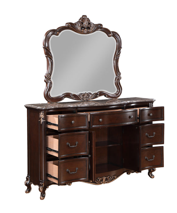 CONSTANTINE DRESSER W/MARBLE TOP-CHERRY