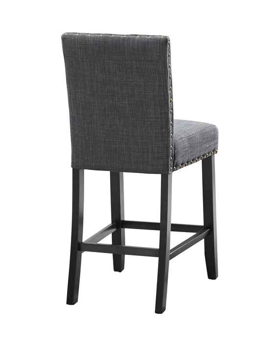 CRISPIN GRANITE GRAY COUNTER CHAIR- (2/Ctn)