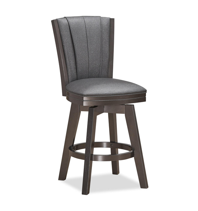 DIVA 24" SWIVEL COUNTER STOOL-GLITTER GRAY