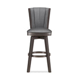 DIVA 30" SWIVEL BAR STOOL-GLITTER GRAY