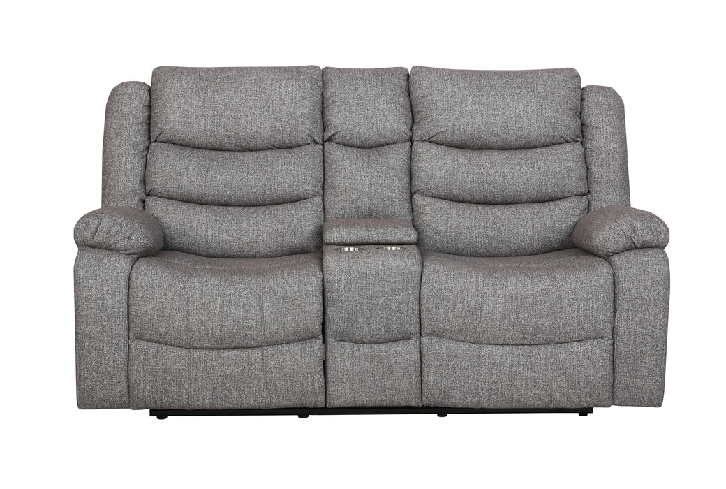 GRANADA CONSOLE LOVESEAT W/PWR FR-GRAY