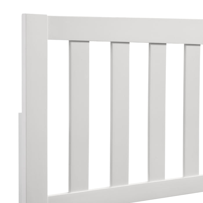 LEO 5/0 Q SLAT BED-HB/FB/RAILS-WHITE