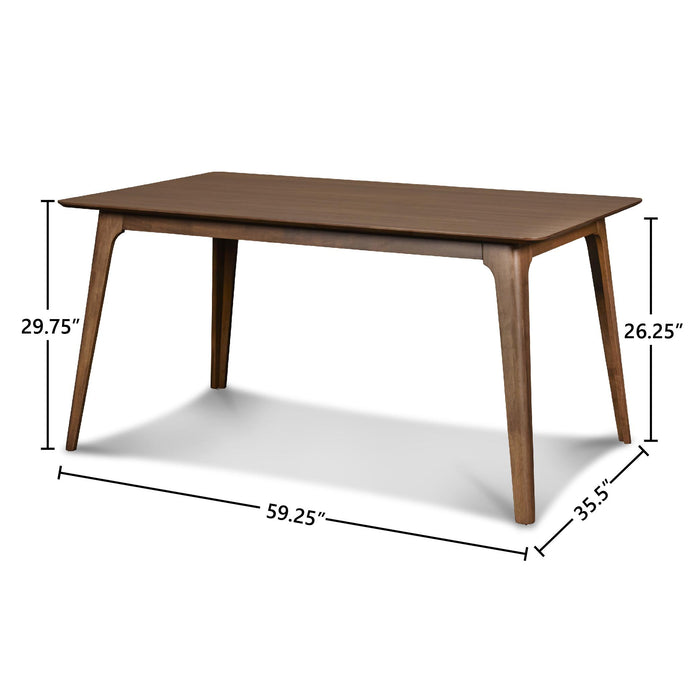 OSCAR 60" RECTANGLE TABLE - WALNUT