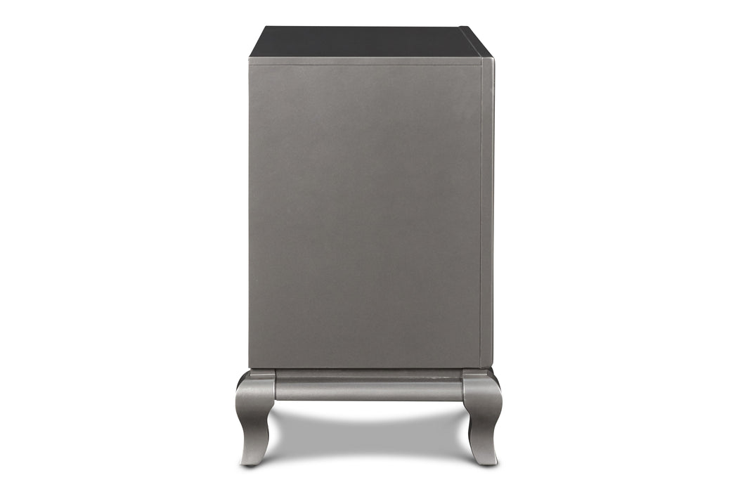 PARK IMPERIAL NIGHTSTAND-PEWTER