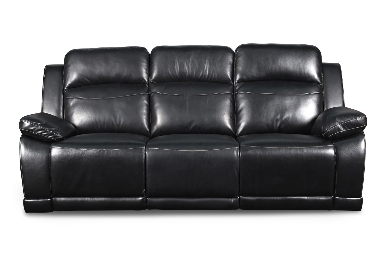 VEGA DUAL RECLINER SOFA - PREMIER BLACK