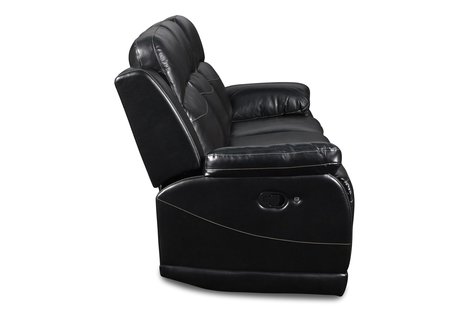 VEGA DUAL RECLINER SOFA - PREMIER BLACK