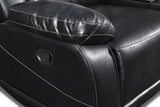 VEGA DUAL RECLINER SOFA - PREMIER BLACK - galleria furniture outlet