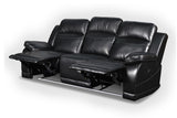 VEGA DUAL RECLINER SOFA - PREMIER BLACK