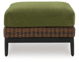 Horizon Hall Outdoor Ottoman with Cushion