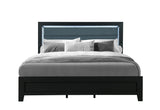 Reid Black Bed With Led