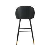 Oliver Black Vegan Leather Bar Chair (2 Per Carton)