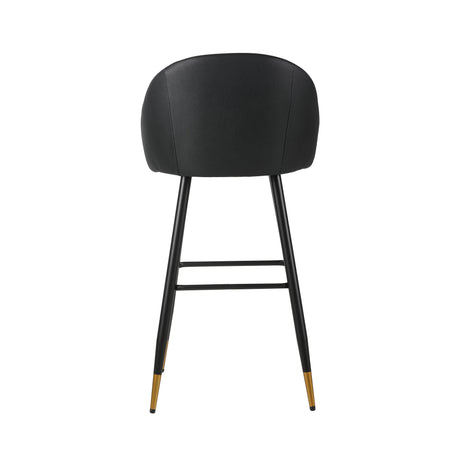 Oliver Black Vegan Leather Bar Chair (2 Per Carton)