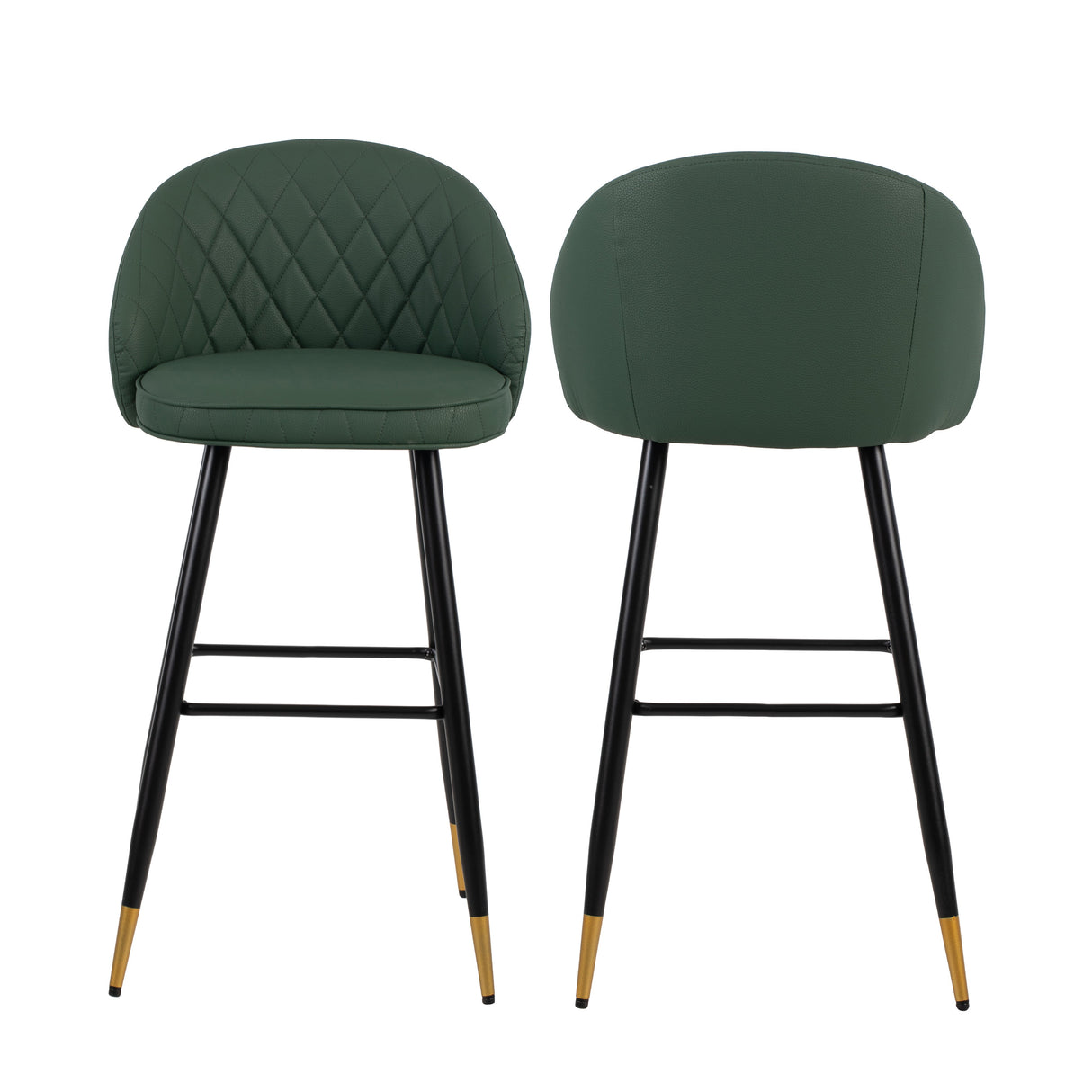 Oliver Green Vegan Leather Bar Chair (2 Per Carton)