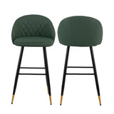 Oliver Green Vegan Leather Bar Chair (2 Per Carton)