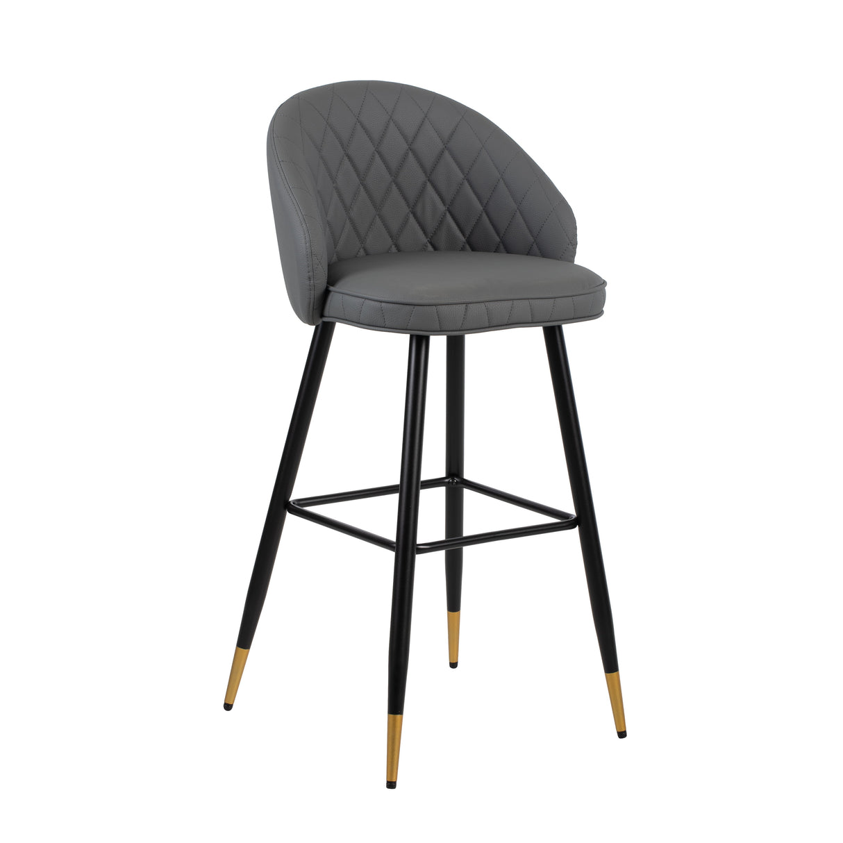 Oliver Gray Vegan Leather Bar Chair (2 Per Carton)