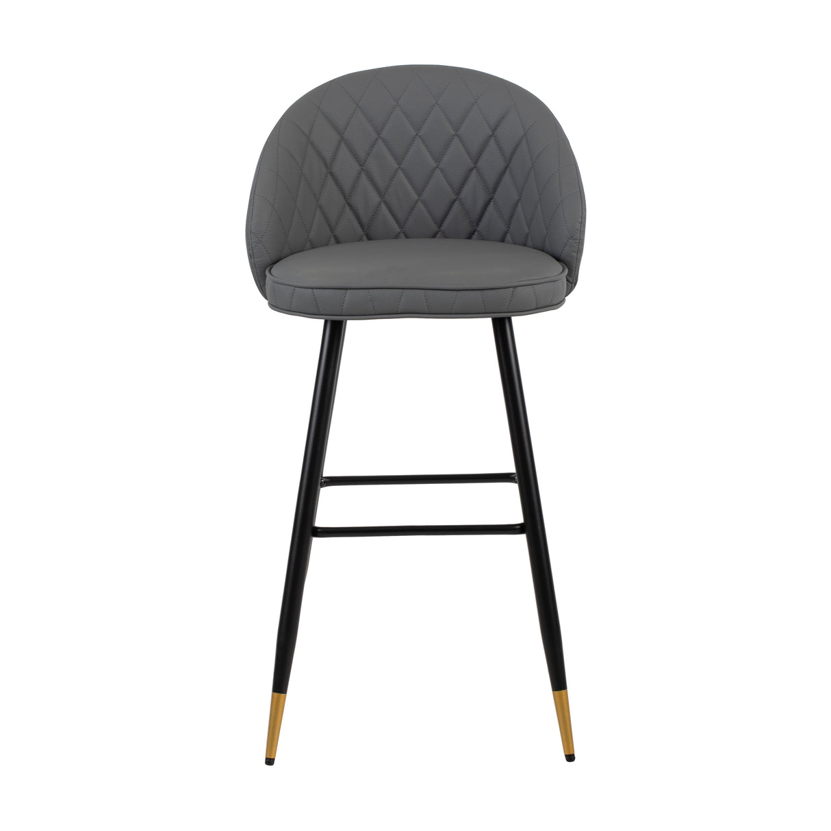 Oliver Gray Vegan Leather Bar Chair (2 Per Carton)