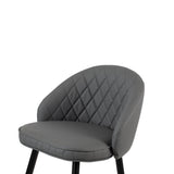 Oliver Gray Vegan Leather Bar Chair (2 Per Carton)
