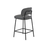 Blythe Gray Vegan Leather Counter Chair (2 Per Carton)
