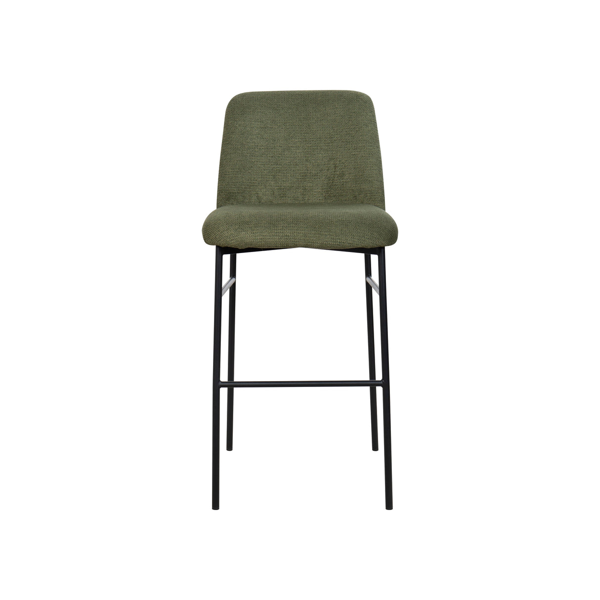 Erik Bar Chair W/ Black Metal Frame- Green (2 Per Carton)