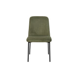 Erik Side Chair W/ Black Metal Frame -Green (2 Per Carton)