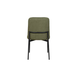 Erik Side Chair W/ Black Metal Frame -Green (2 Per Carton)