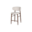 Royce Counter Chair W/Walnut Metal Frame-Beige (2 Per Carton)