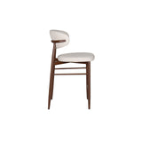 Royce Counter Chair W/Walnut Metal Frame-Beige (2 Per Carton)