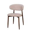 Royce Side Chair W/ Walnut Metal Frame -Toast (2 Per Carton)